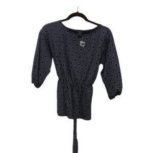 BLUSA ANN TAYLOR S AZUL MONOGRAMA