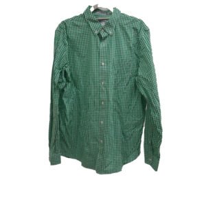 CAMISA L.L.BEAN M VERDE CUADROS