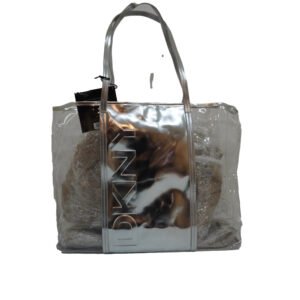 BOLSA DKNY  PLATEADO LISA