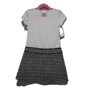 VESTIDO BLUE VERY 6T BLANCO TEJIDO