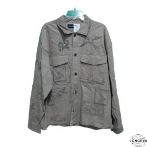 CAMISA ABERCROMBIE & FITCH XL CAFE MONOGRAMA