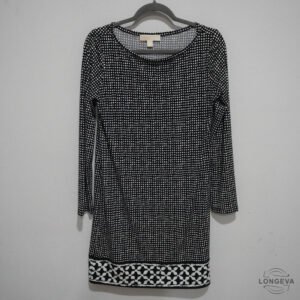 VESTIDO MICHAEL KORS M NEGRO MONOGRAMA