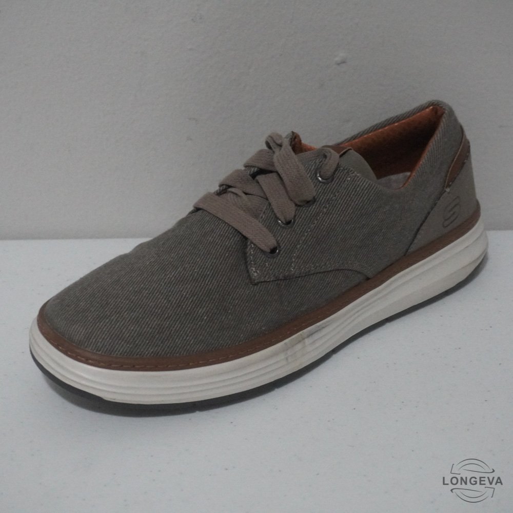 ZAPATOS SKECHERS 26.5 CM GRIS/BLANCO CASUAL - Image 2