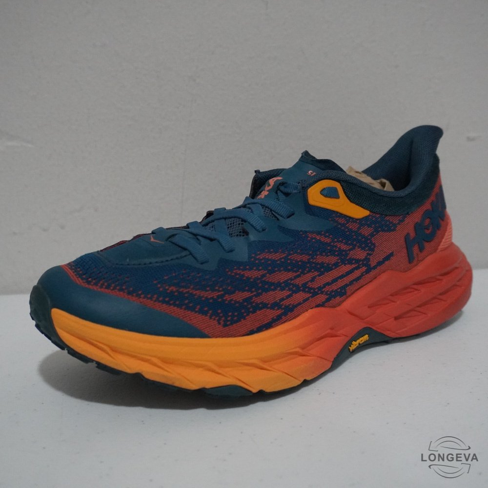 TENIS HOKA 25.5 CM AZUL/NARANJA SPEEDGOAT 5 - Image 2