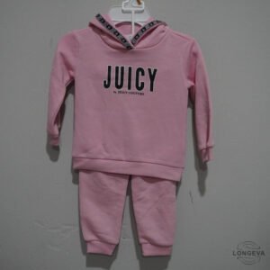 CONJUNTO 2 JUICY COUTURE 3T ROSA LOGO