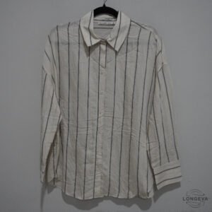 BLUSA ABERCROMBIE & FITCH M BEIGE RAYAS