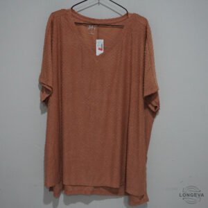 BLUSA 247 2XL CAFE MONOGRAMA