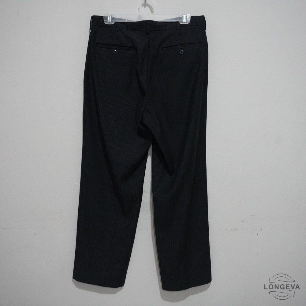 PANTALON FORMAL PERRY ELLIS 32X30 NEGRO RAYAS - Image 2