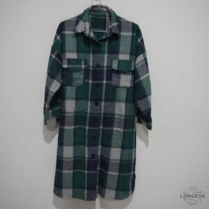 ABRIGO GENERIC L VERDE CUADROS