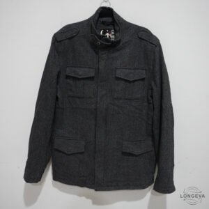 ABRIGO GUESS XL GRIS MONOGRAMA