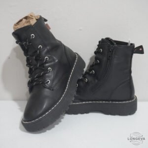 BOTAS ZARA 19 CM NEGRO/BLANCO CASUAL