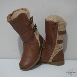 BOTAS RACHAEL SHOES 16 CM CAFÉ AFELPADO