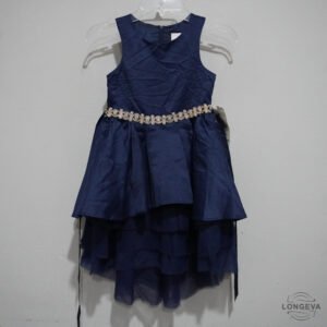 VESTIDO RARE EDITIONS 5T AZUL LISA