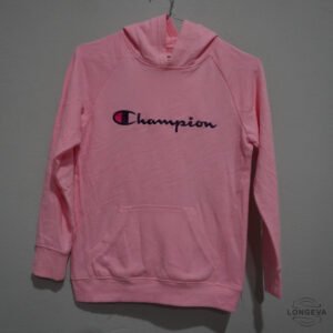 SUDADERA CHAMPION M ROSA LOGO