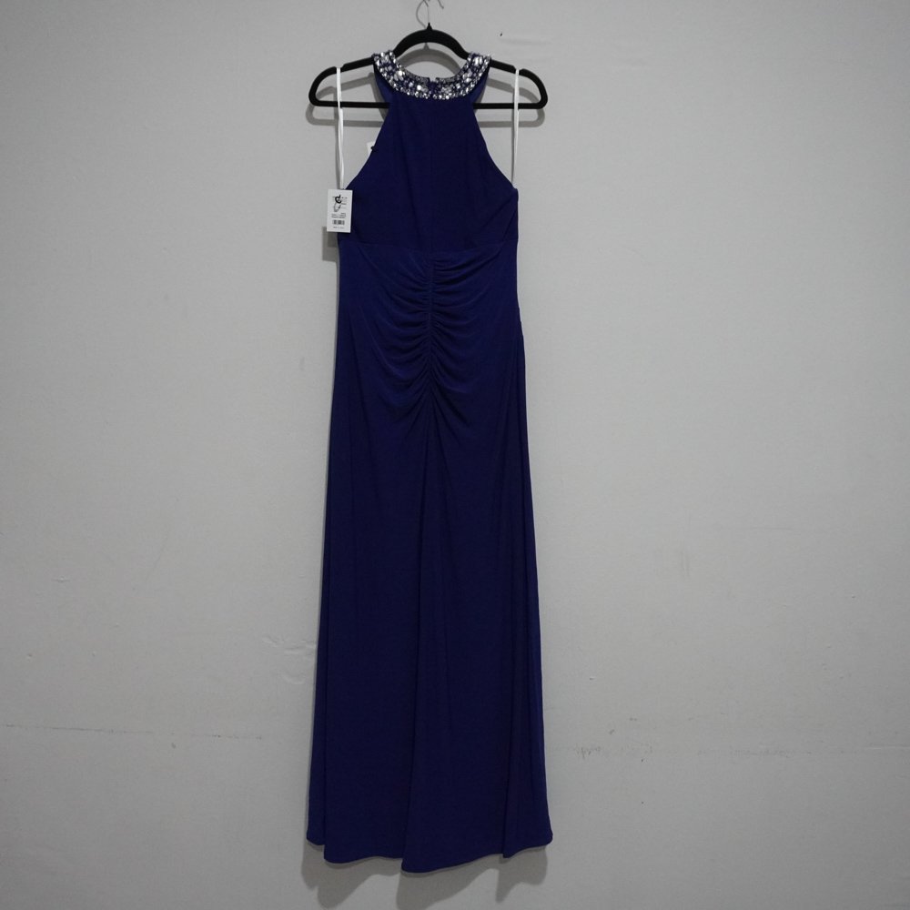 VESTIDO XSCAPE 10 AZUL BRILLOS - Image 2