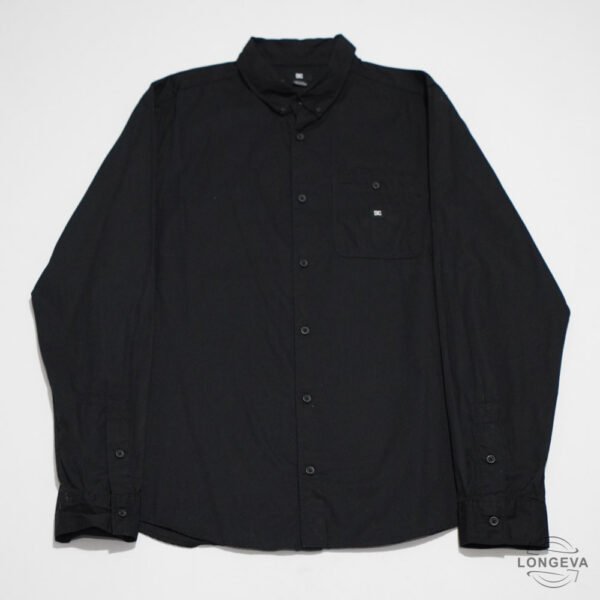 CAMISA DC M NEGRO LISA