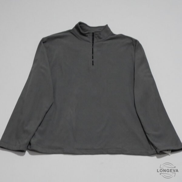 SUDADERA LANDS END XL GRIS LISA
