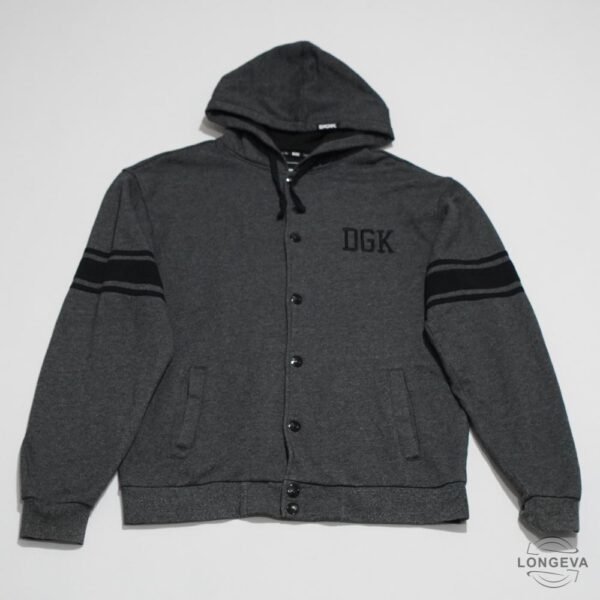 SUDADERA DGK XL GRIS LISA