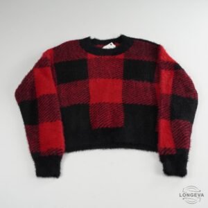 SUETER SO L ROJO CUADROS