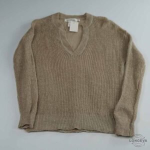 SUETER H&M XS CAFÉ TEJIDO