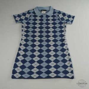 VESTIDO KENDALL & KYLIE L AZUL CUADROS