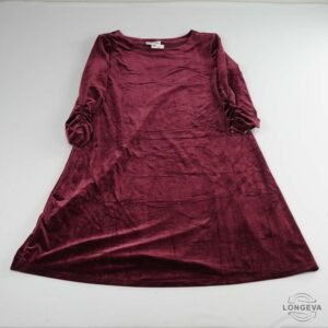 VESTIDO SUSAN GRAVER M GUINDA TERCIOPELO