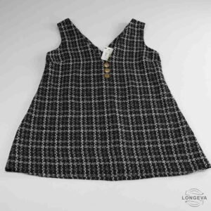 VESTIDO SHEIN L NEGRO CUADROS