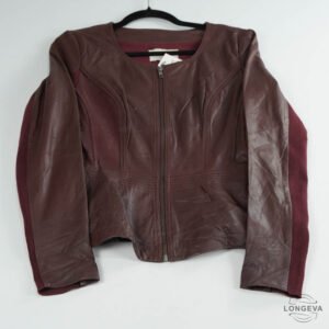 CHAQUETA HINGE S GUINDA VINIPIEL