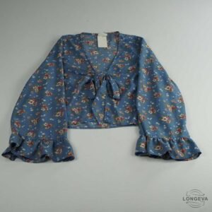 BLUSA VILLA M AZUL FLORES