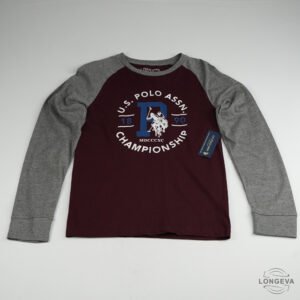 PLAYERA U.S.POLO ASSN. XL GUINDA LOGO