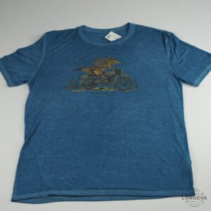 PLAYERA LUCKY BRAND L AZUL DIBUJO