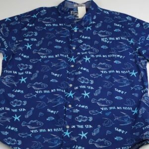 CAMISA HUNTINGTON 3XL AZUL MONOGRAMA