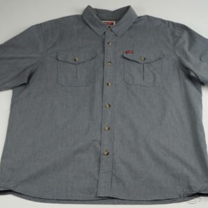 CAMISA WRANGLER XL GRIS LISA