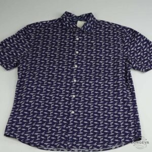 CAMISA JOHNNIE O M AZUL PESCADOS