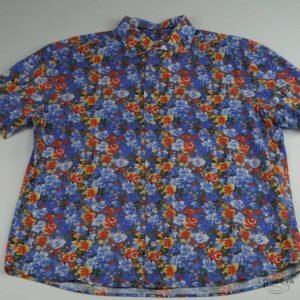 CAMISA JOHNNIE O M AZUL FLORES