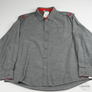 CAMISA DOC & AMELIA M GRIS JASPEADA