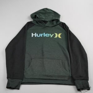 SUDADERA HURLEY XL VERDE LOGO
