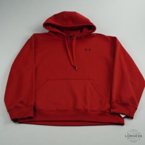 SUDADERA UNDER ARMOUR S ROJO LOGO