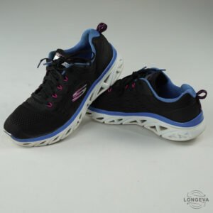 TENIS SKECHERS 26 CM NEGRO/BLANCO GLID STEP