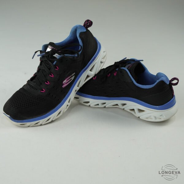 TENIS SKECHERS 26 CM NEGRO/BLANCO GLID STEP
