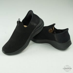 TENIS SKECHERS 24.5 CM NEGRO SLIP INS