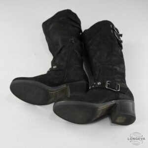 BOTAS CARLOS 20.5 CM NEGRO LISA