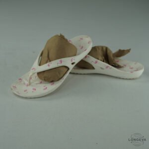 SANDALIAS CROCS 26 CM BLANCO MONOGRAMA