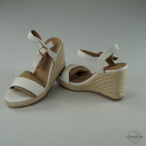 TACONES IDIFU 24 CM BLANCO/CAFE LISA