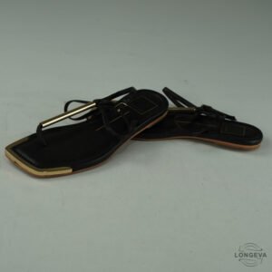 SANDALIAS DOLCE VITA 23.5 CM NEGRO LISA