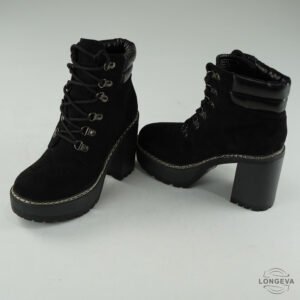 BOTAS OLIVIA MILLER 23.5 CM NEGRO GAMUZA