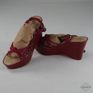 TACONES MISS TRISH 25 CM ROJO LISA