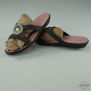 SANDALIAS CROCS 26 CM NEGRO/ROSA LISA