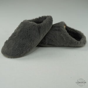 PANTUFLAS INDIGO RD 25 CM GRIS AFELPADO