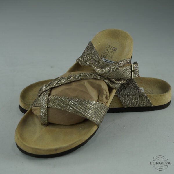 SANDALIAS WHITE MOUNTAIN 26 CM DORADO BRILLOS